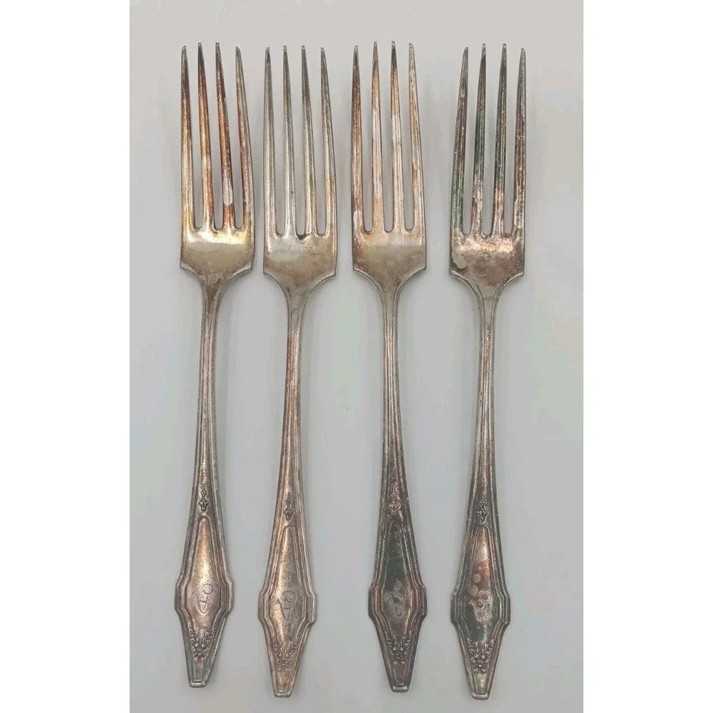 16 Pc Silverplate 1921 HOSTESS Pattern Flatware International Silver‎ Monogram A